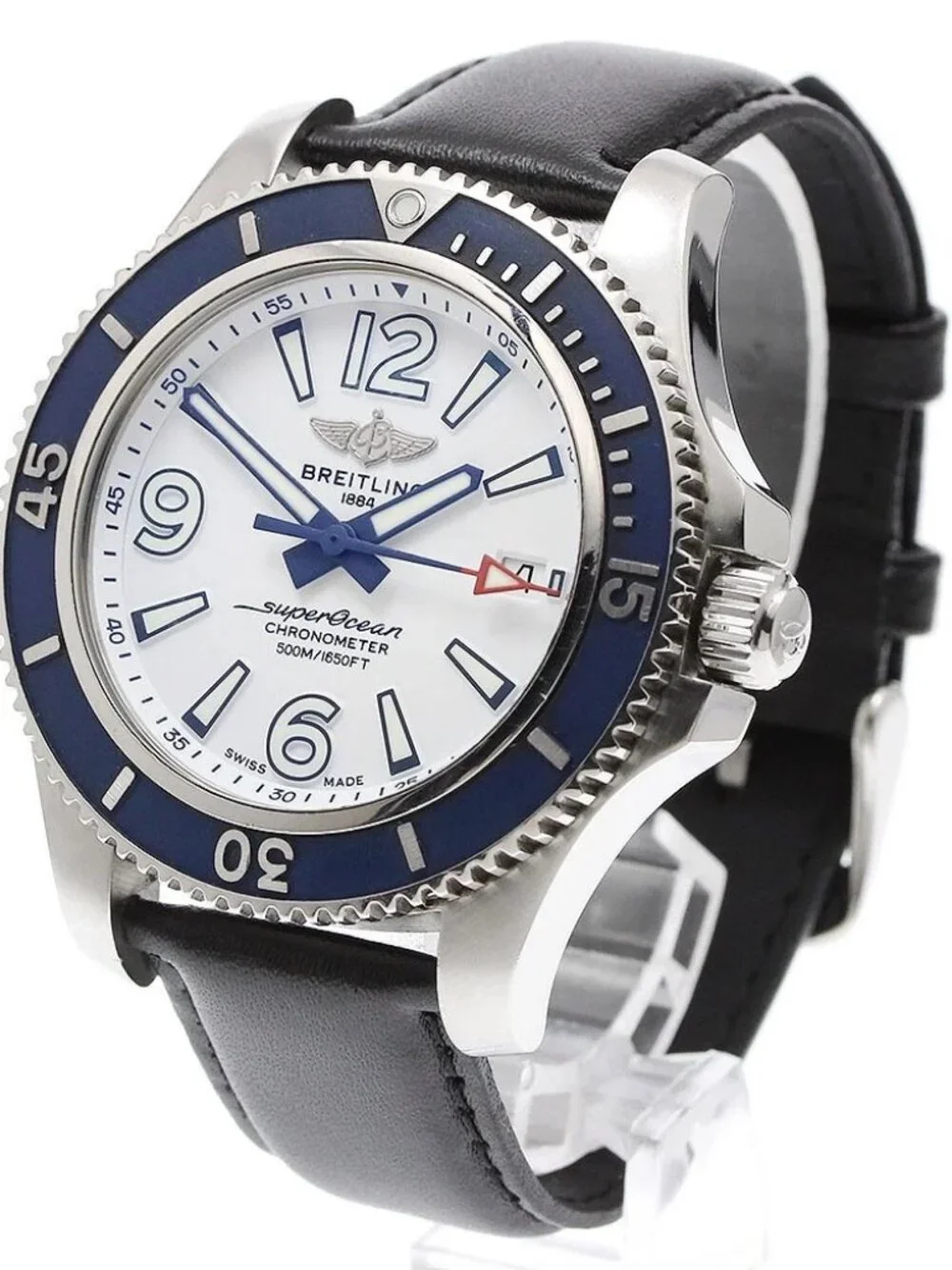 BREITLING Super Ocean 42 A17366 Date white Dial Automatic Men's Watch_